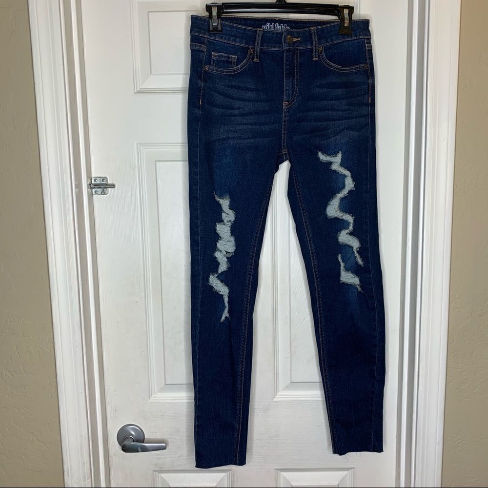 Wild Fable High Rise Skinny Distressed Jeans